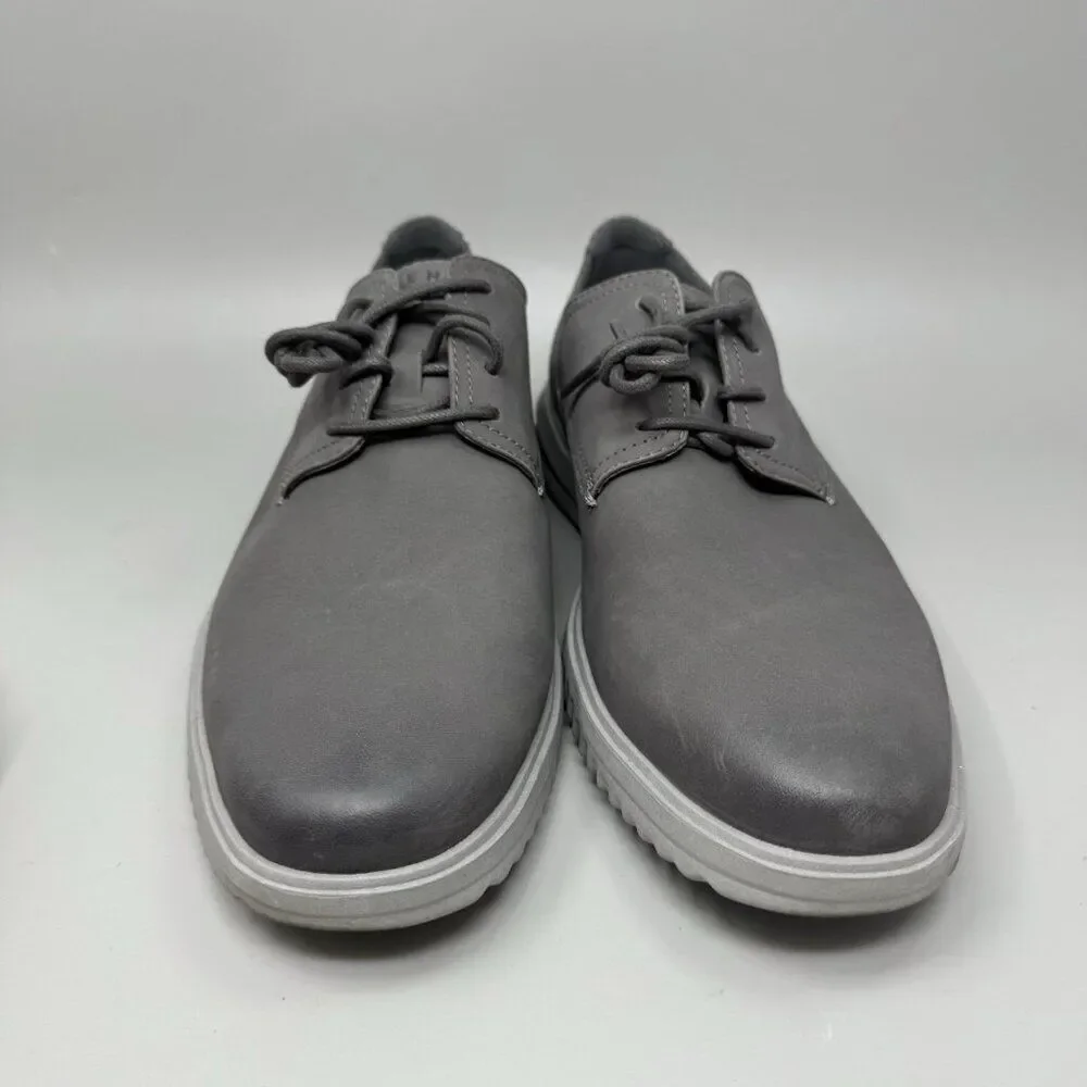 Cole Haan Grand+ Plain Toe  Nubuck Gray Casual Dress Shoes Mens 10.5